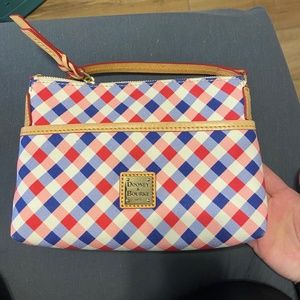 DOONEY AND BOURKE RED WHITE AND BLUE CROSSBODY